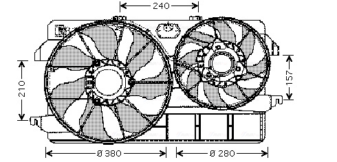 Ava Cooling Ventilatorwiel-motorkoeling FD7535