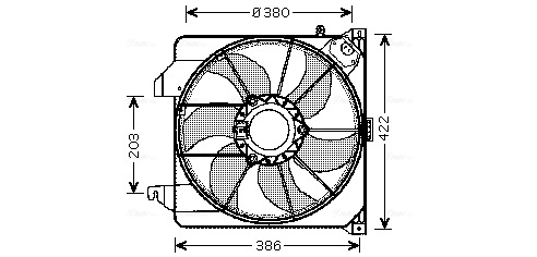 Ava Cooling Ventilatorwiel-motorkoeling FD7538