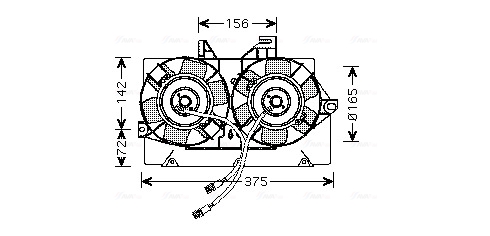 Ava Cooling Ventilatorwiel-motorkoeling FD7539