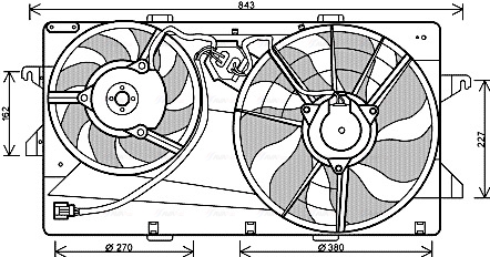 Ava Cooling Ventilatorwiel-motorkoeling FD7549