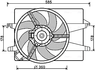Ava Cooling Ventilatorwiel-motorkoeling FD7553