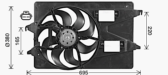 Ava Cooling Ventilatorwiel-motorkoeling FD7555