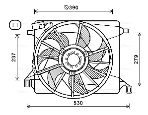 Ava Cooling Ventilatorwiel-motorkoeling FD7560