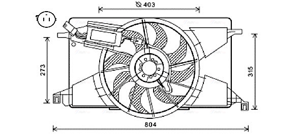 Ava Cooling Ventilatorwiel-motorkoeling FD7565