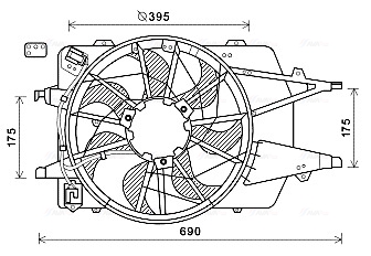 Ava Cooling Ventilatorwiel-motorkoeling FD7577