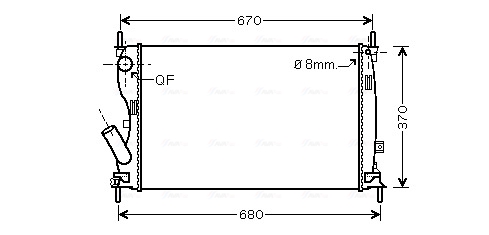 Ava Cooling Radiateur FDA2408