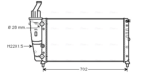 Ava Cooling Radiateur FT2200