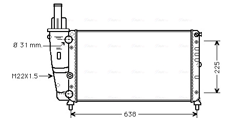 Ava Cooling Radiateur FT2228