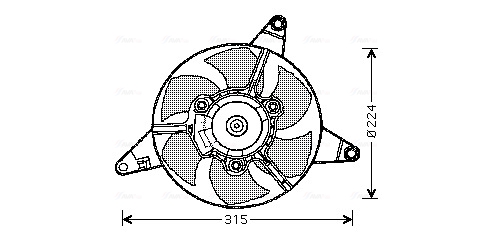 Ava Cooling Ventilatorwiel-motorkoeling FT7283