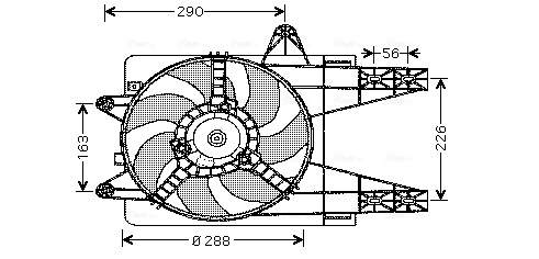 Ava Cooling Ventilatorwiel-motorkoeling FT7284