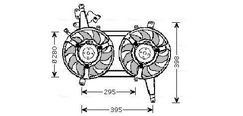 Ava Cooling Ventilatorwiel-motorkoeling FT7542
