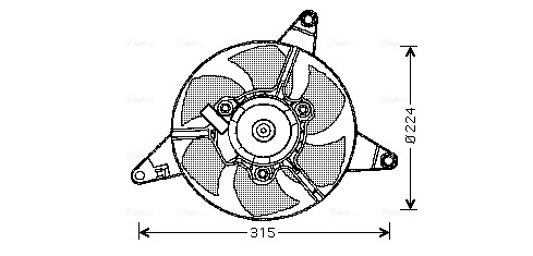 Ava Cooling Ventilatorwiel-motorkoeling FT7550