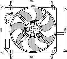 Ava Cooling Ventilatorwiel-motorkoeling FT7551