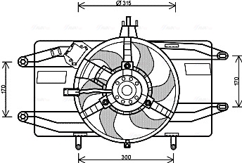 Ava Cooling Ventilatorwiel-motorkoeling FT7555