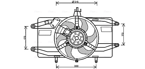 Ava Cooling Ventilatorwiel-motorkoeling FT7556