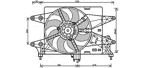 Ava Cooling Ventilatorwiel-motorkoeling FT7574