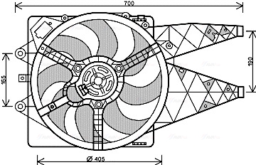 Ava Cooling Ventilatorwiel-motorkoeling FT7567