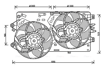 Ava Cooling Ventilatorwiel-motorkoeling FT7578