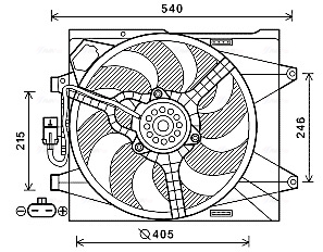 Ava Cooling Ventilatorwiel-motorkoeling FT7582