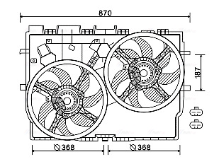 Ava Cooling Ventilatorwiel-motorkoeling FT7583