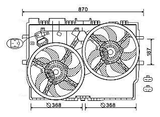 Ava Cooling Ventilatorwiel-motorkoeling FT7585