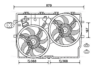 Ava Cooling Ventilatorwiel-motorkoeling FT7587