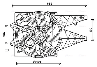 Ava Cooling Ventilatorwiel-motorkoeling FT7597