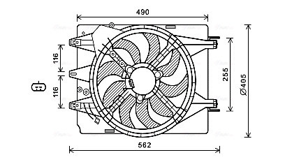 Ava Cooling Ventilatorwiel-motorkoeling FT7599