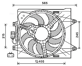 Ava Cooling Ventilatorwiel-motorkoeling FT7604