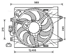Ava Cooling Ventilatorwiel-motorkoeling FT7605