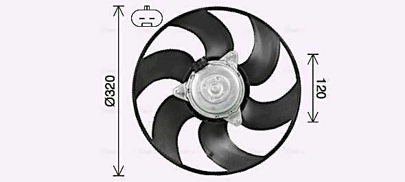 Ava Cooling Ventilatorwiel-motorkoeling FT7619