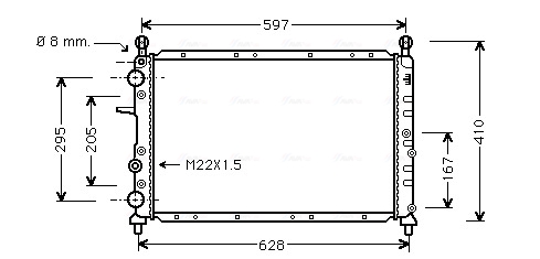 Ava Cooling Radiateur FTA2096