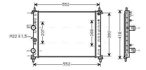 Ava Cooling Radiateur FTA2182