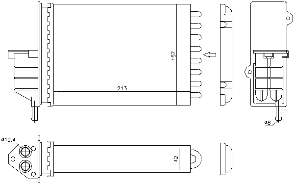 Ava Cooling Kachelradiateur FTA6259