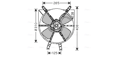 Ava Cooling Ventilatorwiel-motorkoeling HD7506