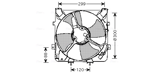 Ava Cooling Ventilatorwiel-motorkoeling HD7522