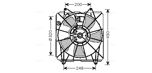 Ava Cooling Ventilatorwiel-motorkoeling HD7525