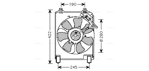 Ava Cooling Ventilatorwiel-motorkoeling HD7526