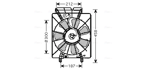 Ava Cooling Ventilatorwiel-motorkoeling HD7533