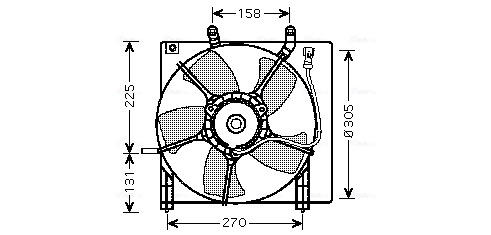 Ava Cooling Ventilatorwiel-motorkoeling HD7534