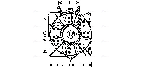 Ava Cooling Ventilatorwiel-motorkoeling HD7535