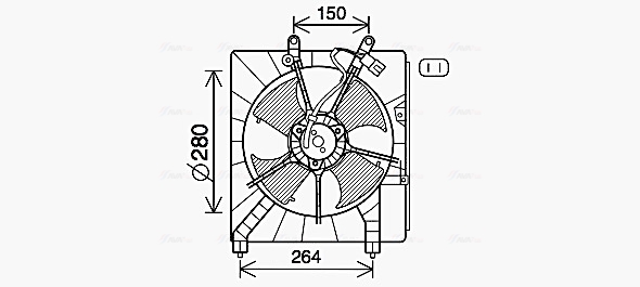 Ava Cooling Ventilatorwiel-motorkoeling HD7539