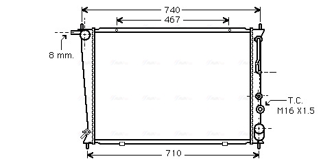 Ava Cooling Radiateur HY2050