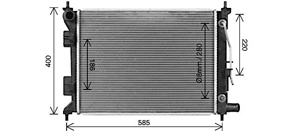 Ava Cooling Radiateur HY2493