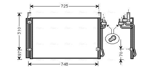 Ava Cooling Airco condensor HY5071D