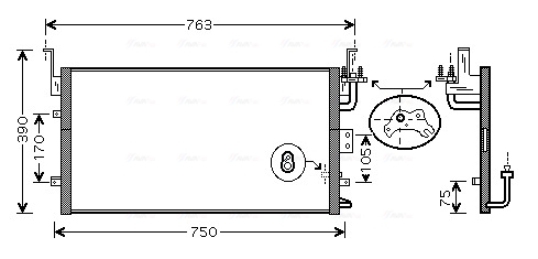 Ava Cooling Airco condensor HY5135