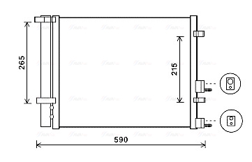 Ava Cooling Airco condensor HY5249D