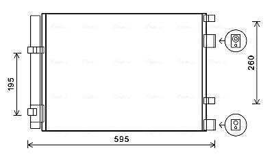 Ava Cooling Airco condensor HY5268D