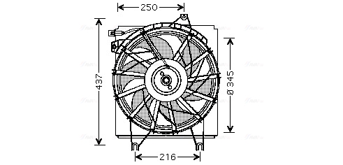 Ava Cooling Ventilatorwiel-motorkoeling HY7503