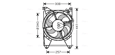Ava Cooling Ventilatorwiel-motorkoeling HY7514